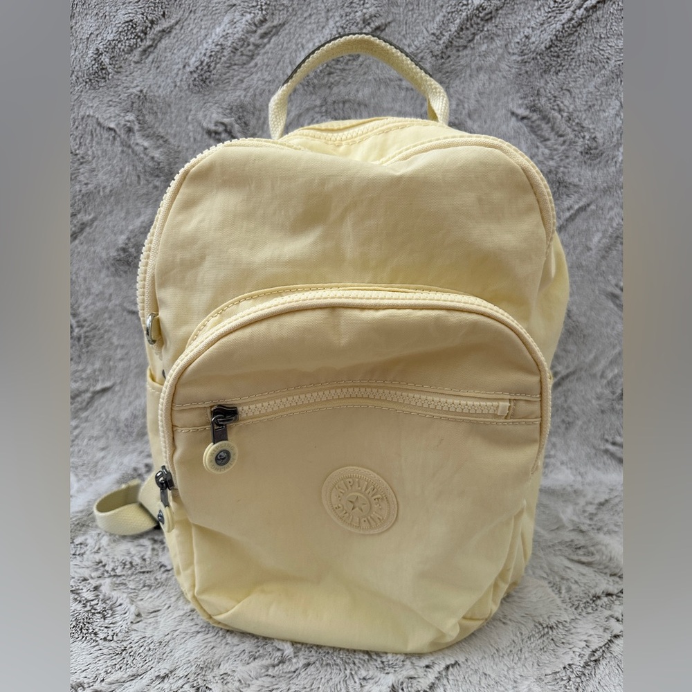 Pale Yellow Kipling Backpack